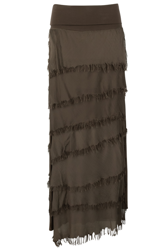 Gigi Torn Silk Skirt - alternate view