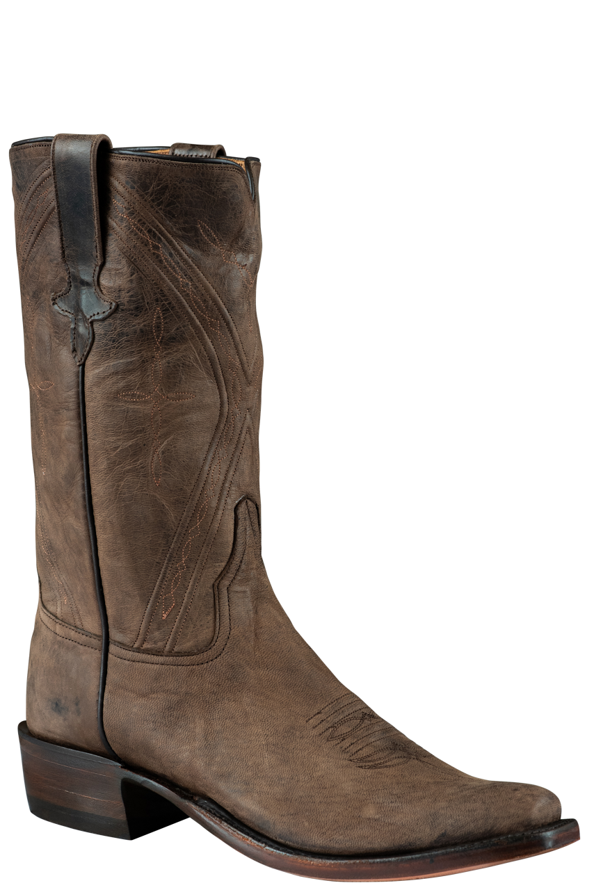 Rios of Mercedes Men's Goat Mad Cat Cowboy Boots - Chocolate