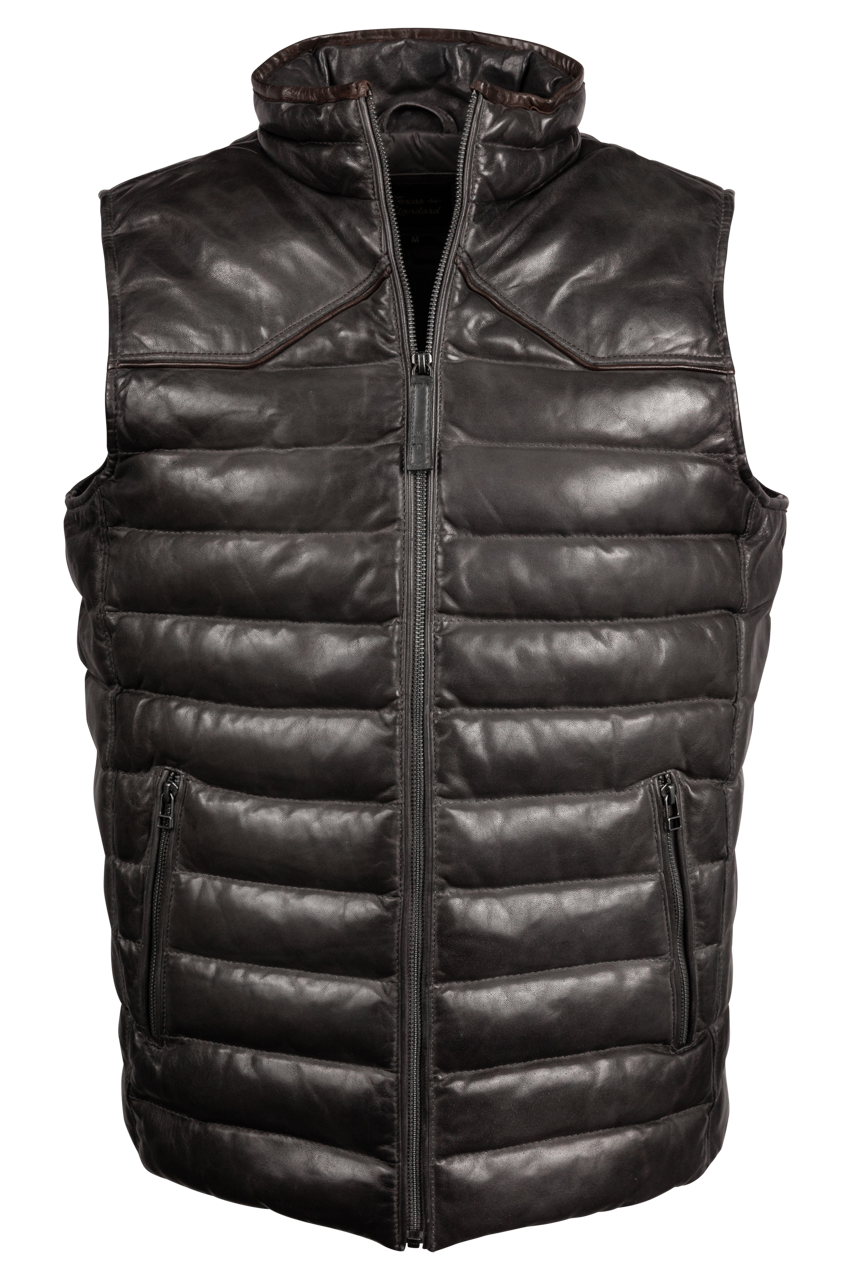 Texas Standard Maverick Leather Western Vest | Pinto Ranch