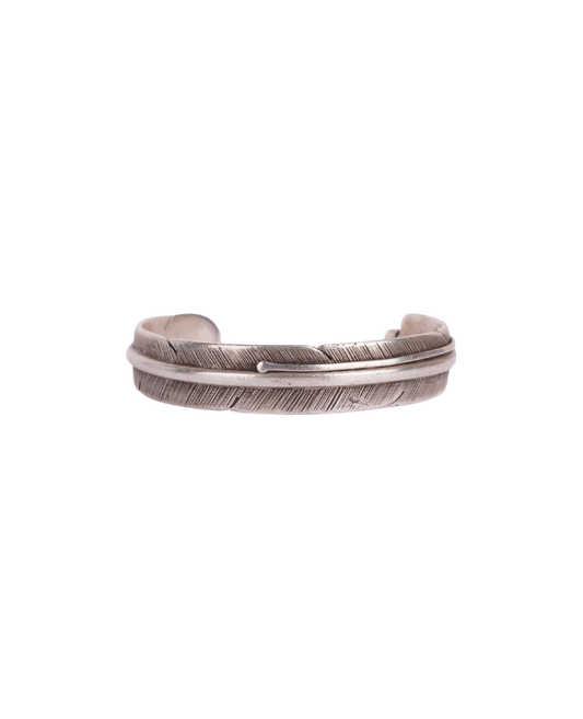 Sterling Silver Feather Cuff Bracelet