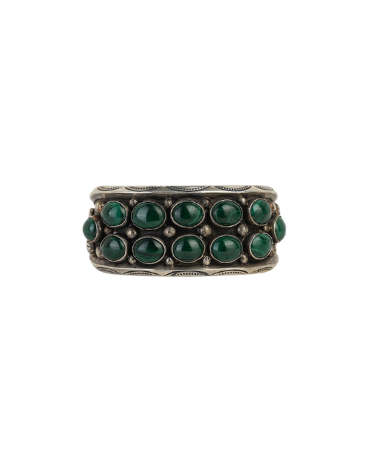 Navajo Malachite Cuff Bracelet
