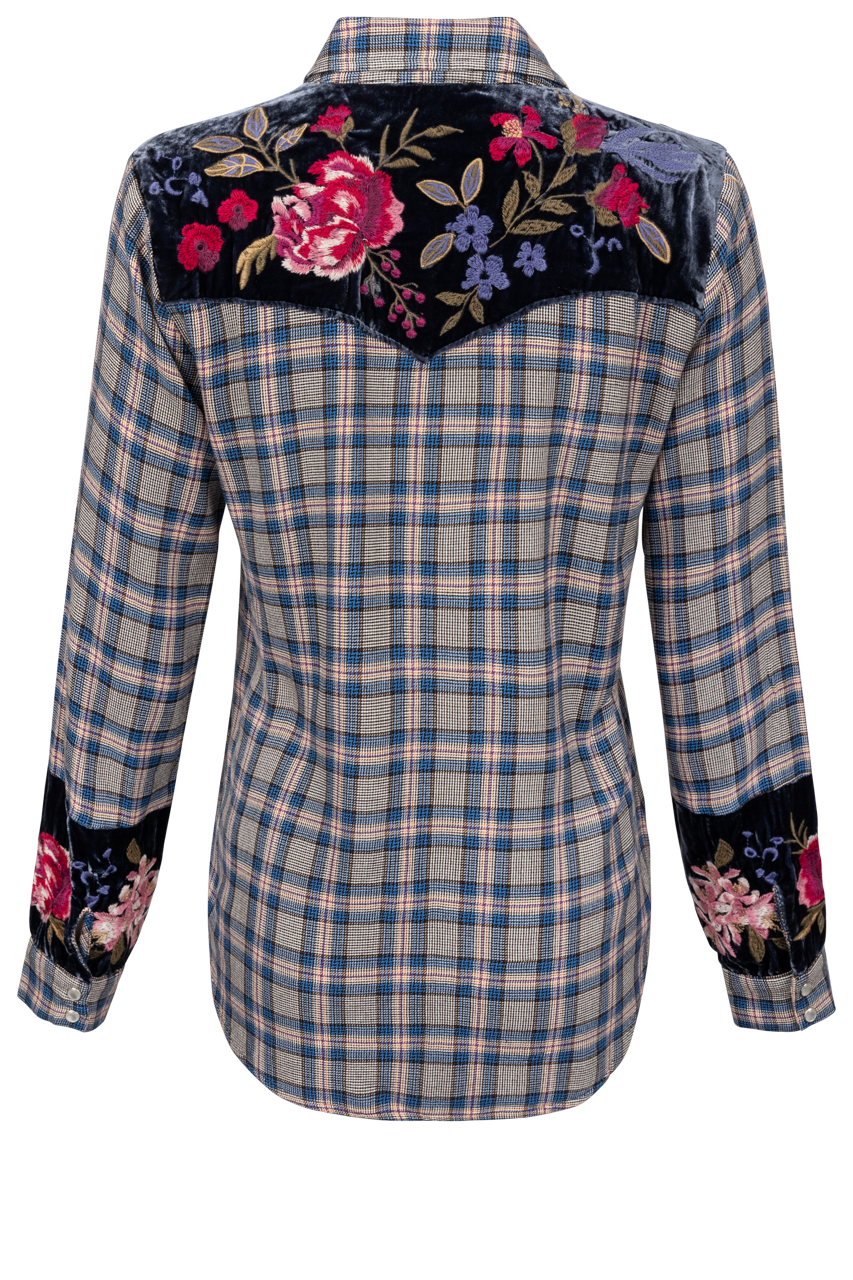 Johnny Was Puff Sleeve Western Shirt