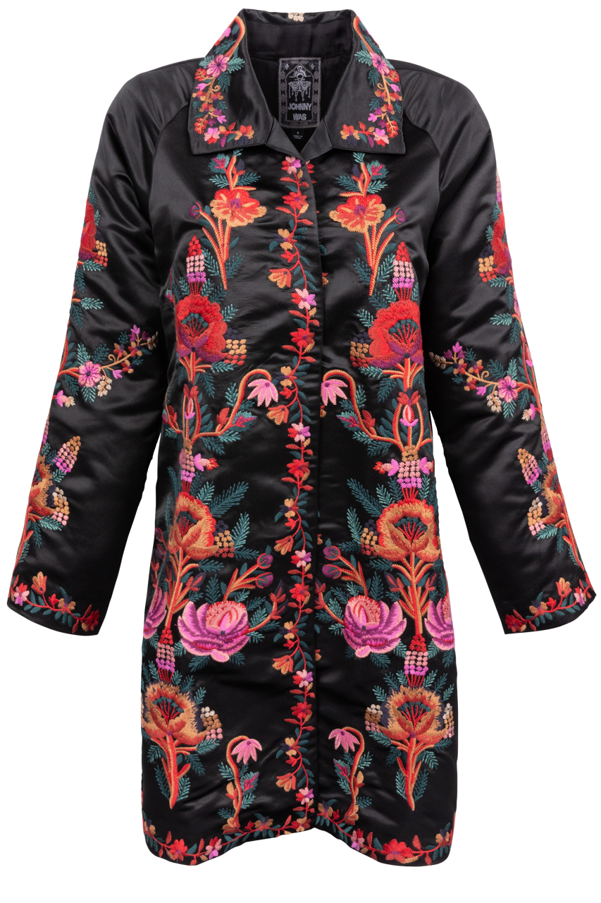 Johnny Was Western Ajowan Embroidered Coat | Pinto Ranch