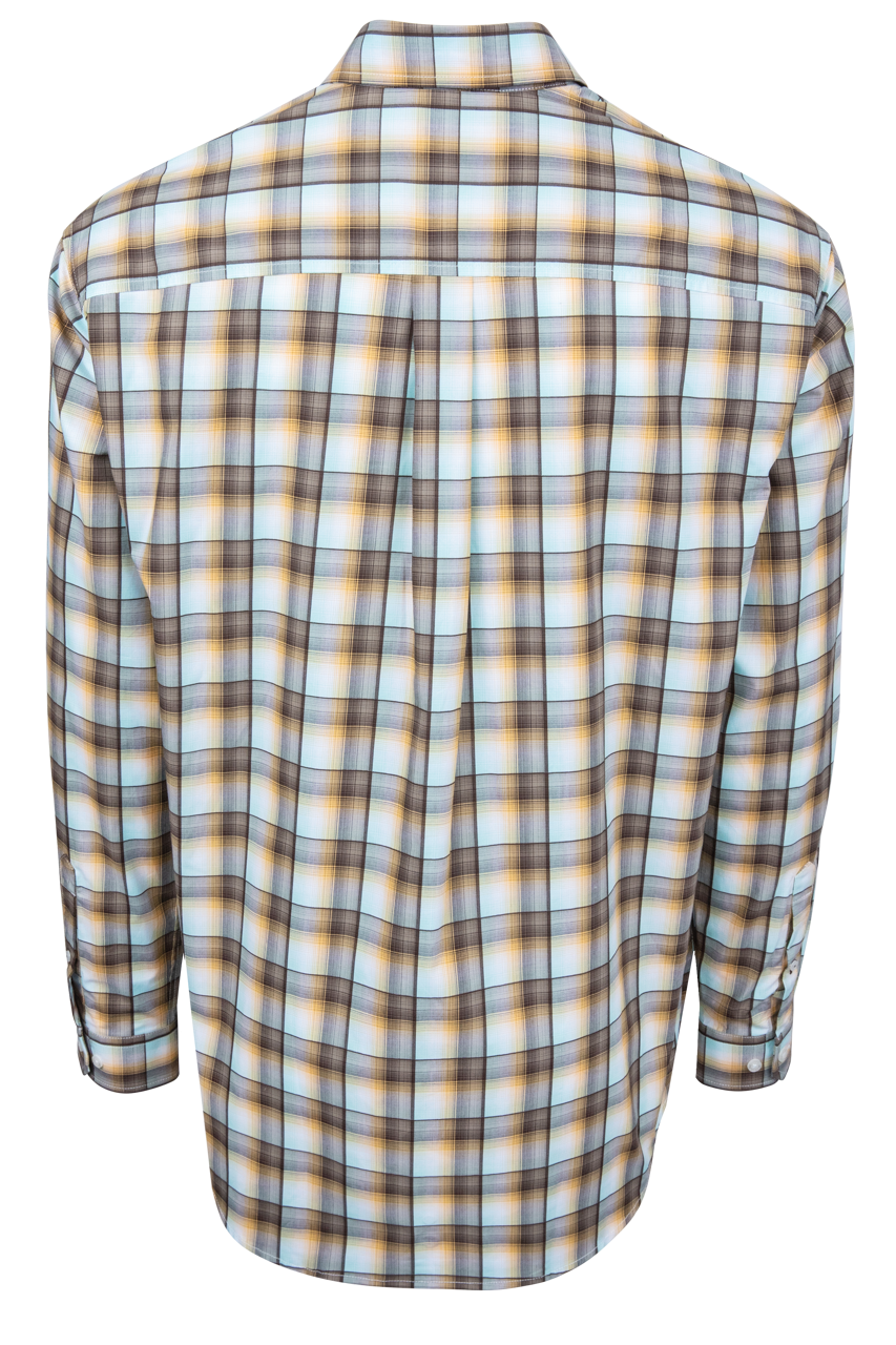 Cinch Plaid Button-Front Shirt - Multi
