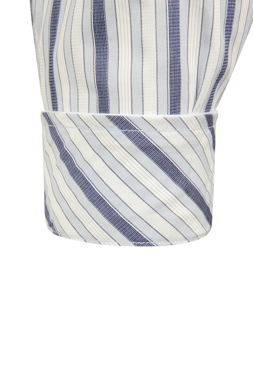 Cinch Button-Front Shirt - Classic Stripe