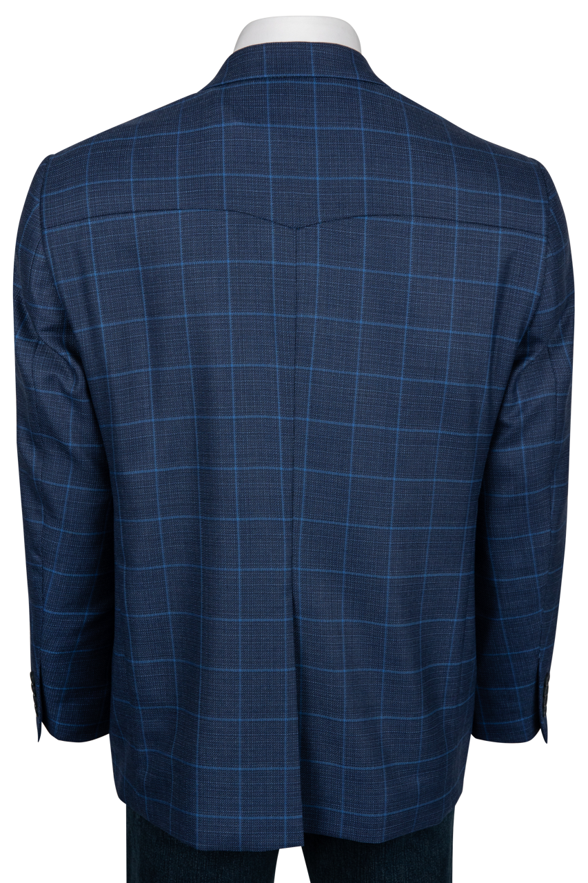 Midnight Range Plaid Wool Sport Coat