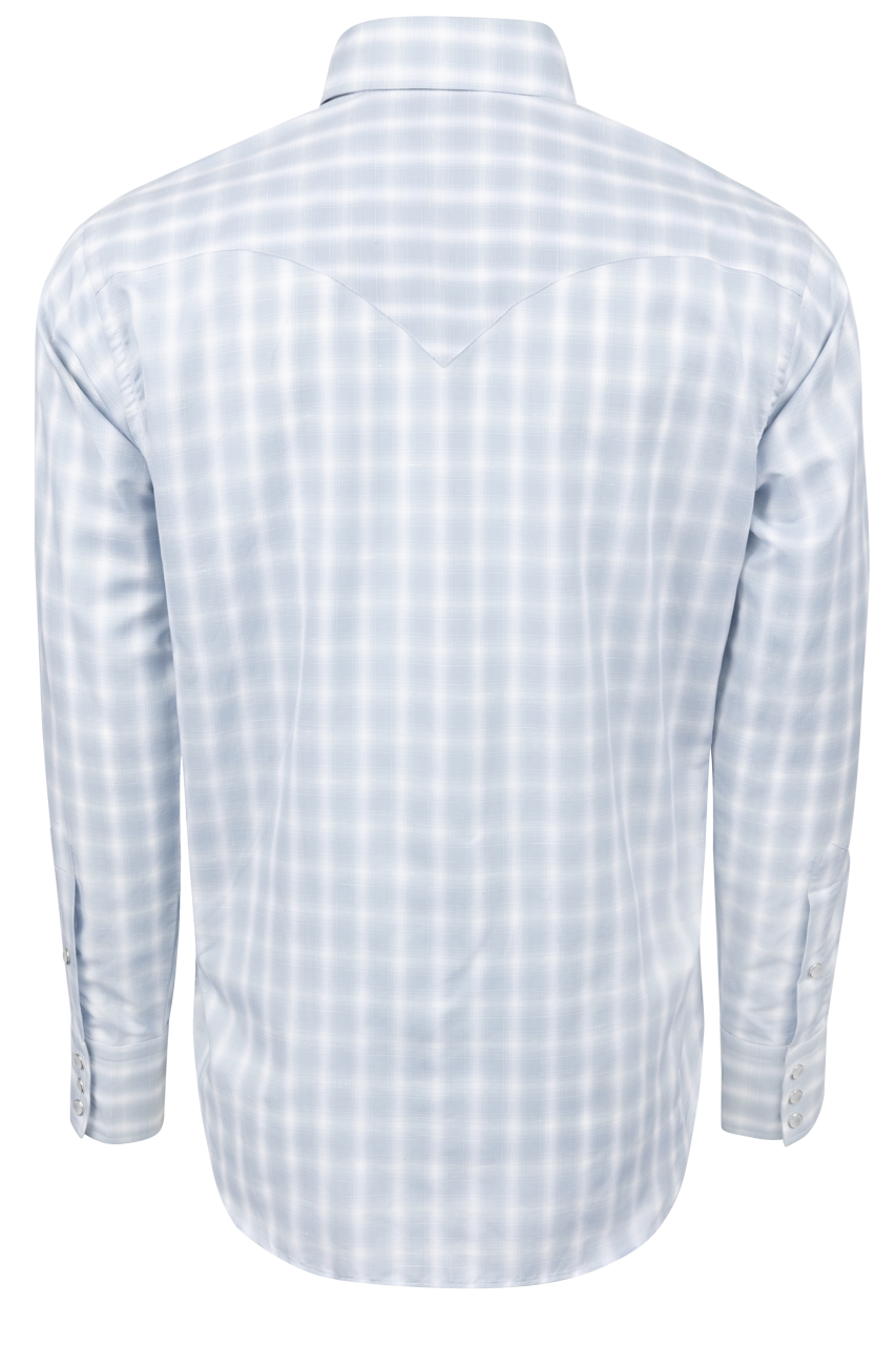 Lyle Lovett for Hamilton Snap Front Shirt - Blue Plaid