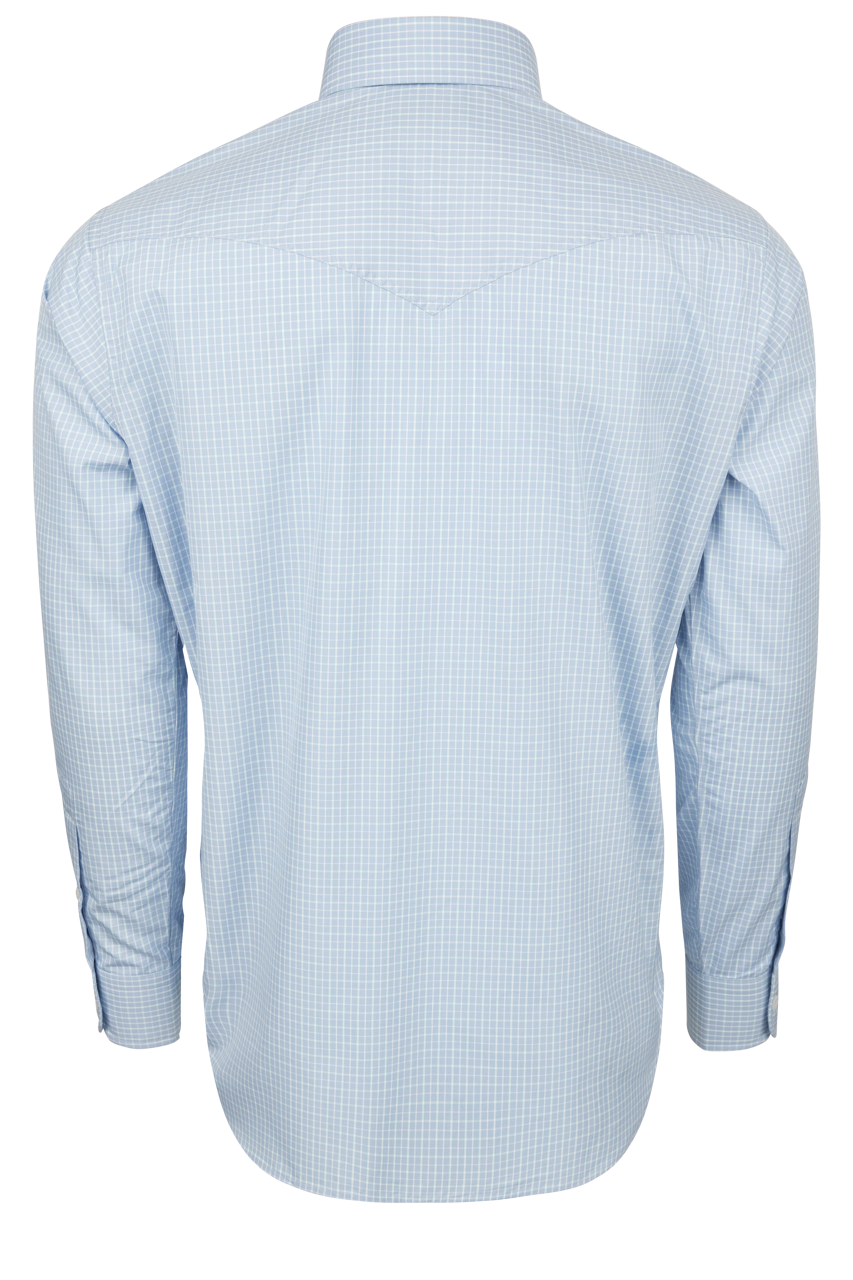 Pinto Ranch YY Collection Button-Front Shirt - Light Blue