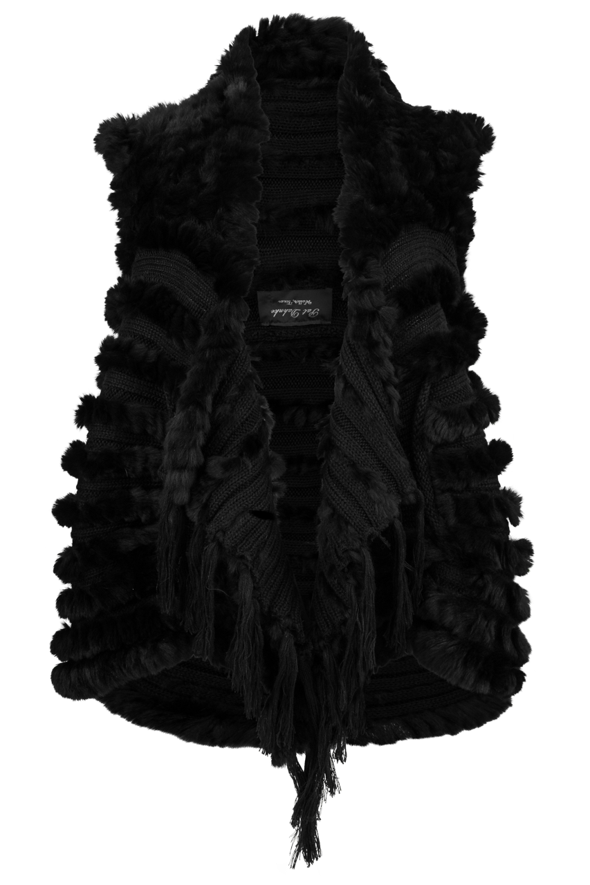 Pat Dahnke Rex Rabbit Fur Shawl