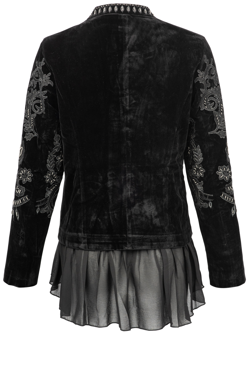 Adore Velvet Embroidered Jacket