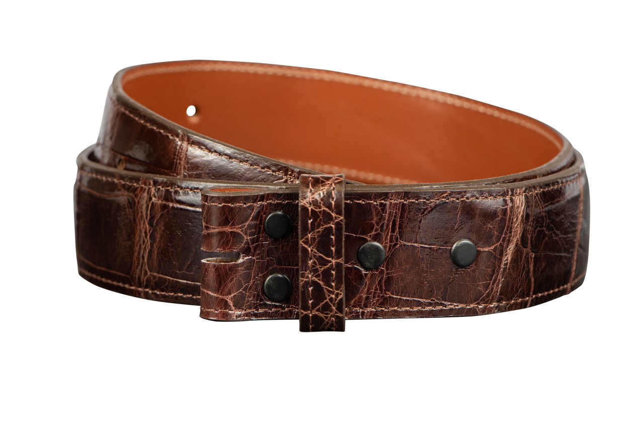 Chacon 1.5" Alligator Straight Cut Belt Strap