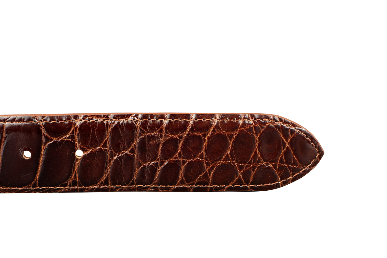 Chacon 1.5" Alligator Straight Cut Belt Strap