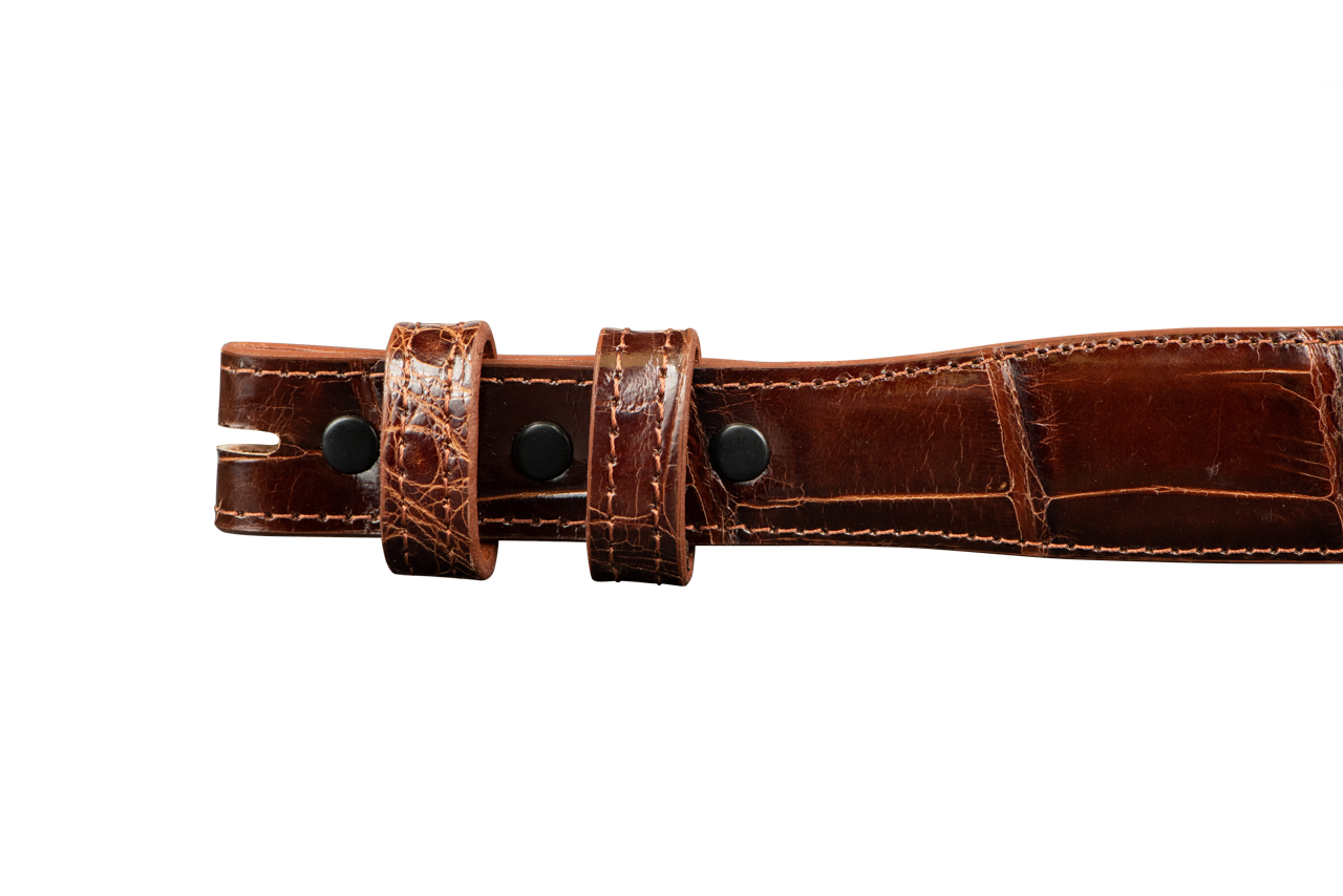 Chacon 1.25" Alligator Tapered Belt Strap