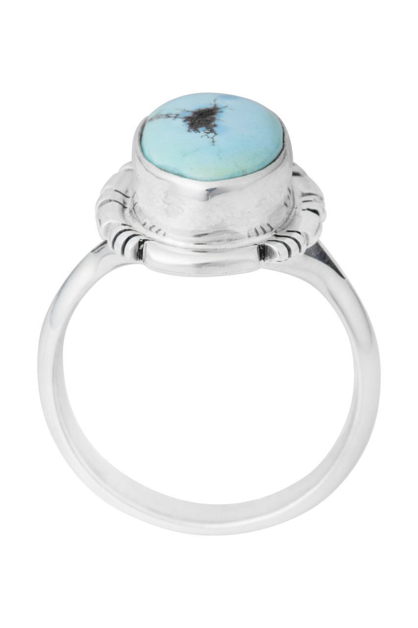 Sterling Silver Oval Turquoise Ring