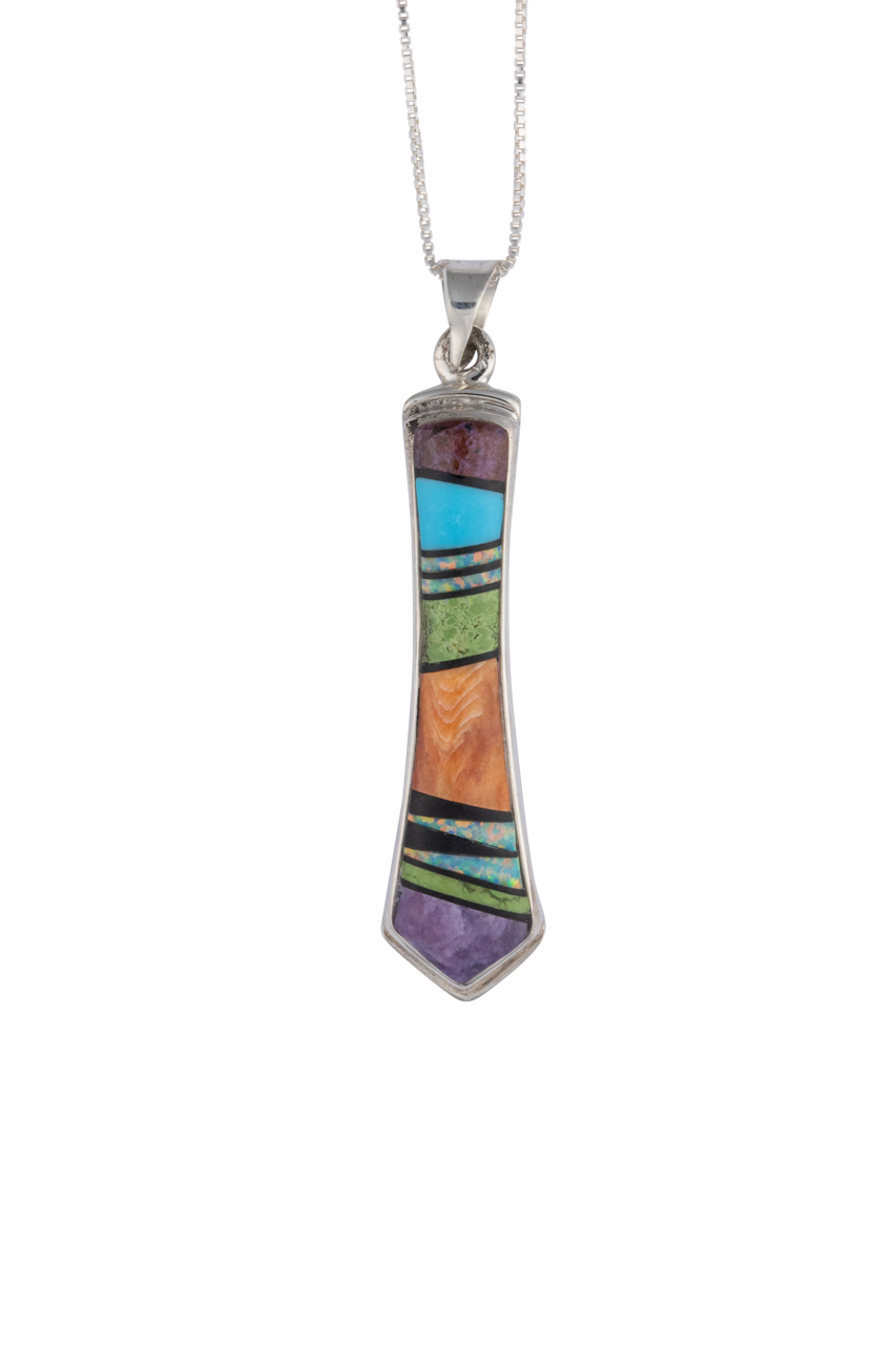 Desert Mirage Marble Pendant Necklace Set