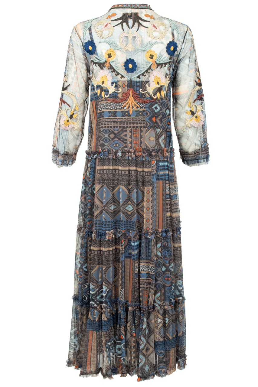 Johnny Was Loane Mesh Maxi Dress