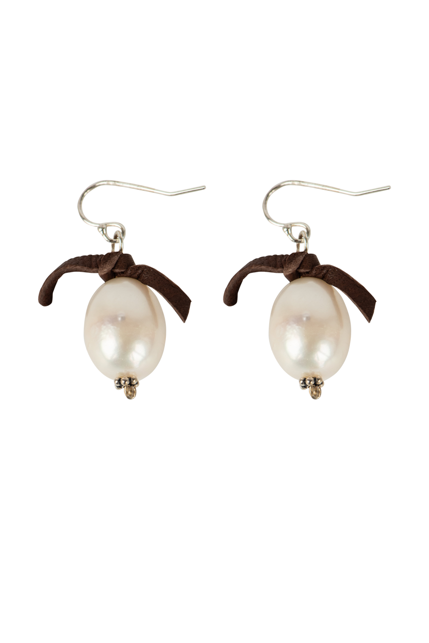 Breathe Deep Baroque Pearl Earrings
