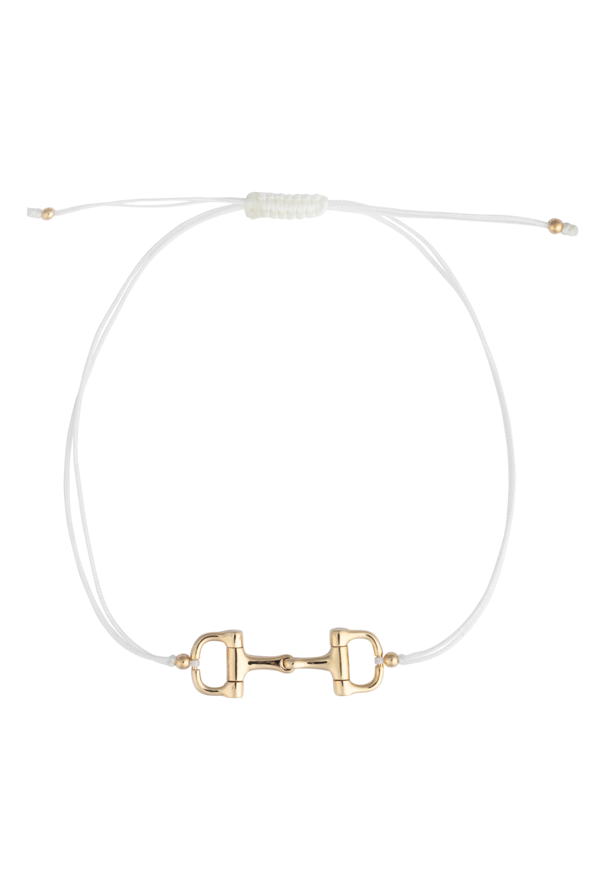 Karina Brez Mini Bit of Luv String Bracelet - Yellow Gold