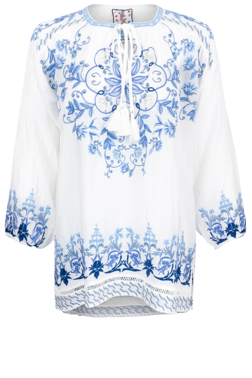 Johnny Was Embroidered Margot Blouse