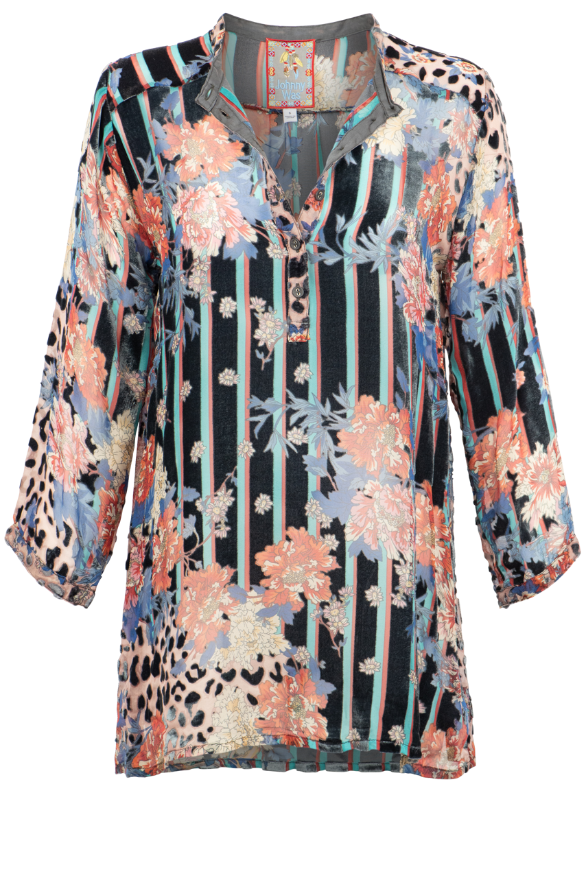 Johnny Was Ontari Burnout Tunic Top