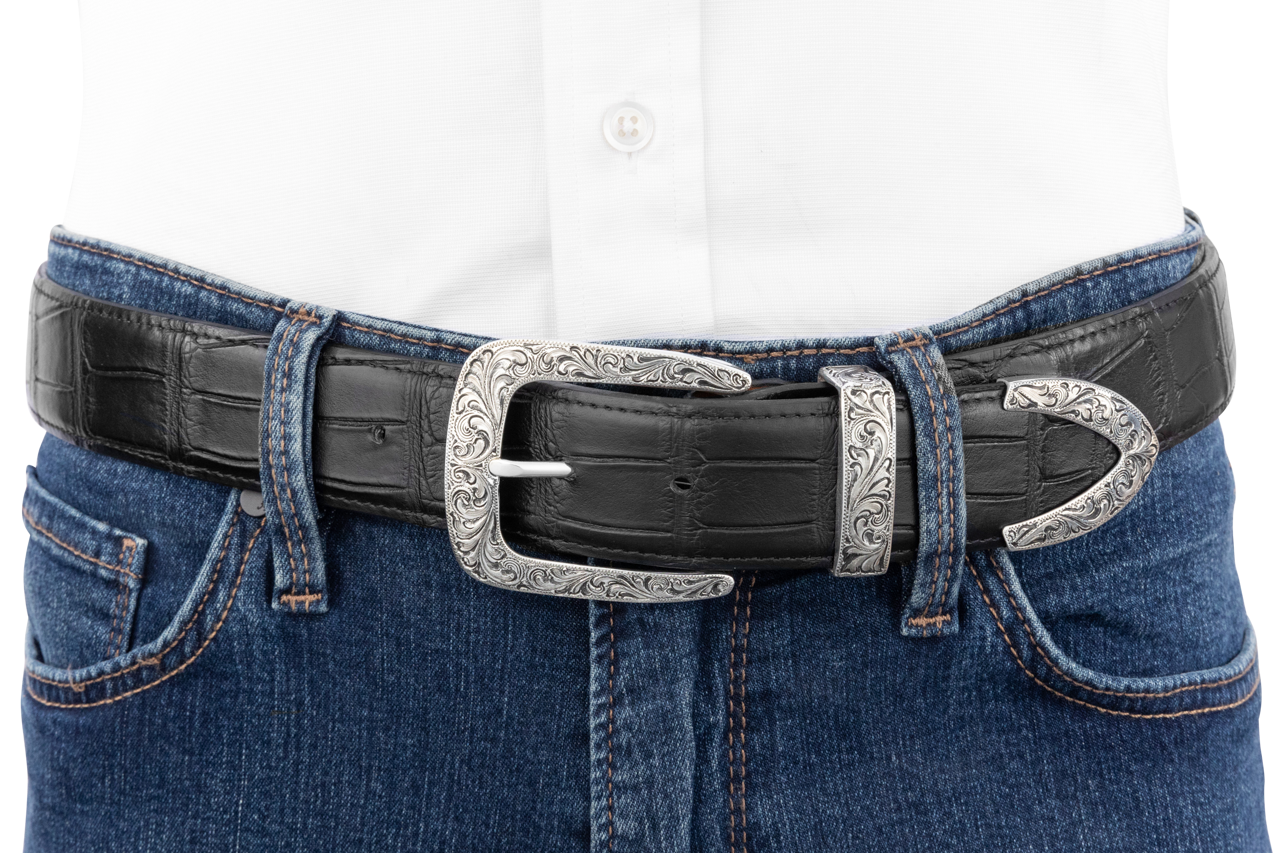Chacon Caliente Engraved 1.5" Buckle Set