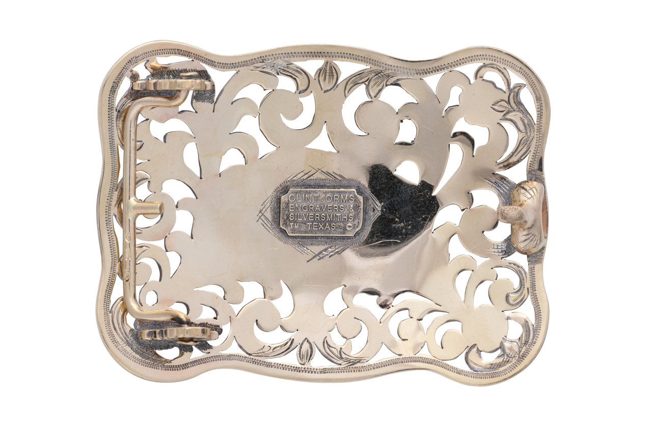 Clint Orms 1.5" Multi-Gold Buffalo Trophy Buckle