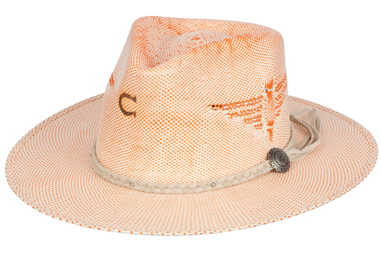 Charlie 1 Horse Coral Topo Chico Western Straw Hat | Pinto Ranch