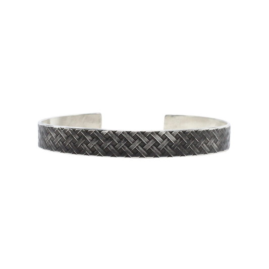 Kenton Michael Cross Hatch Cuff Bracelet