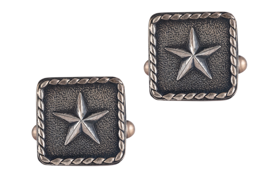 Clint Orms Sterling Silver Square Cufflinks