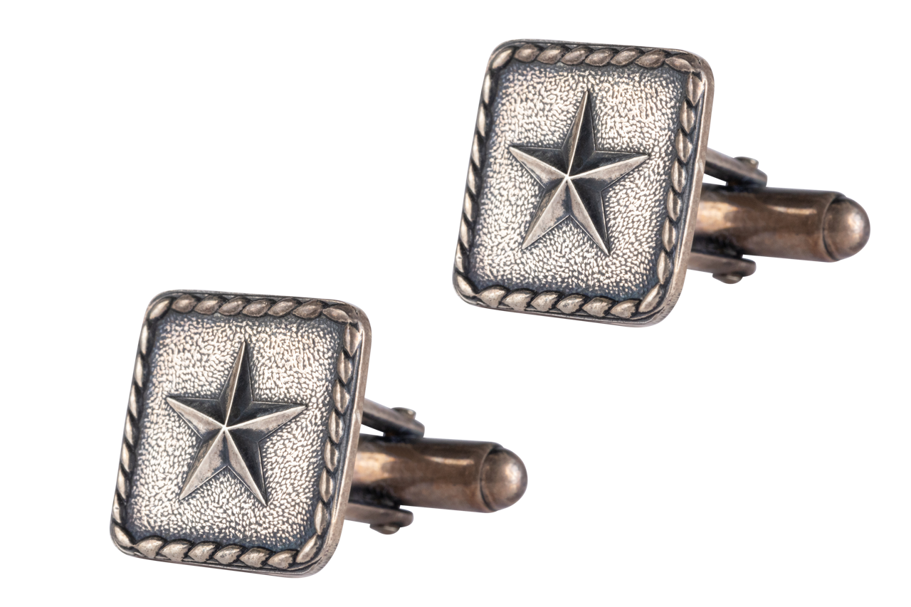 Clint Orms Sterling Silver Square Cufflinks
