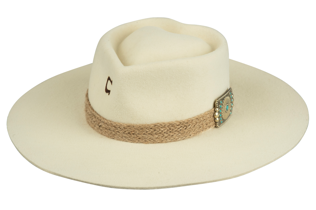 Charlie 1 Horse Fling Hat - Ivory