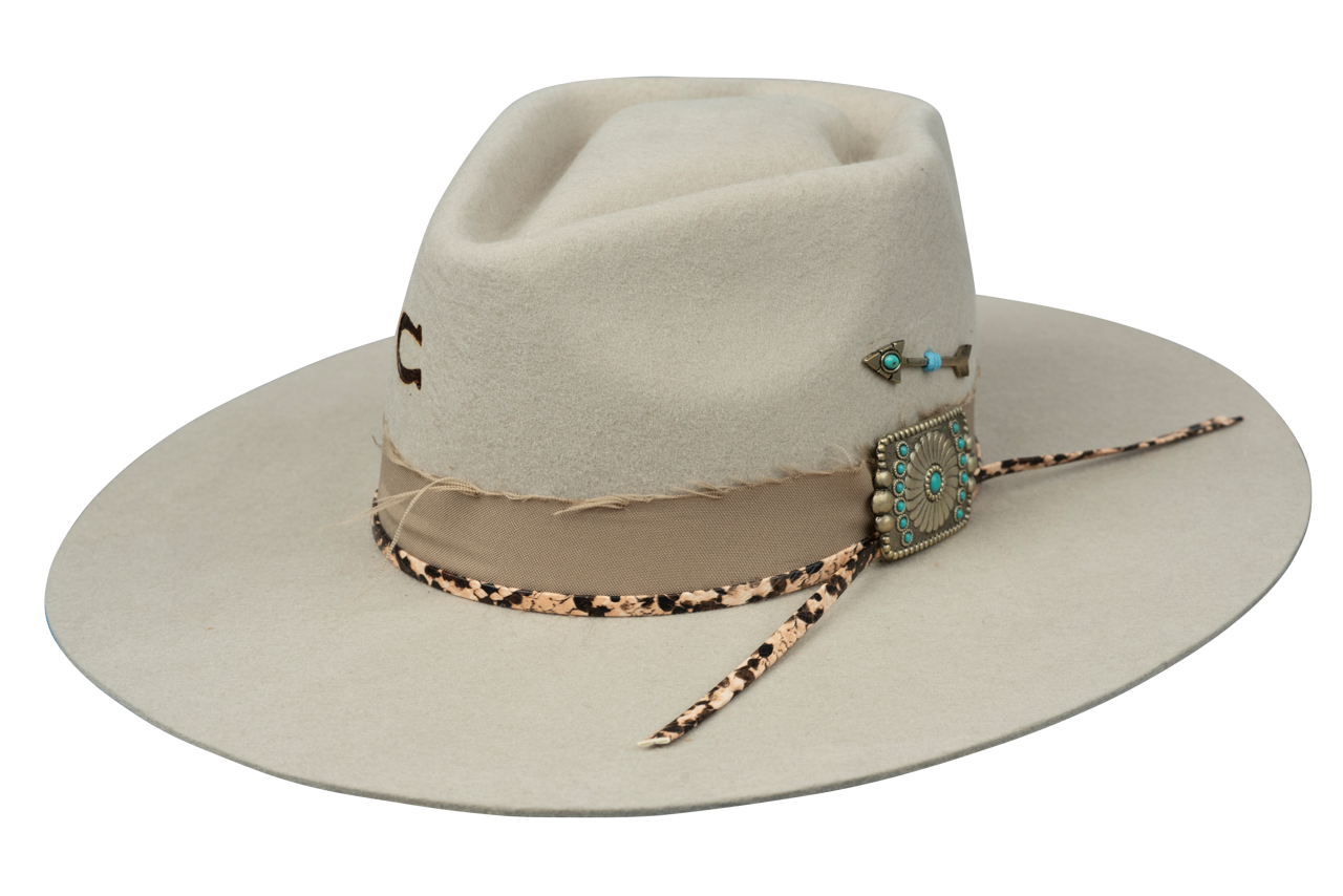 Charlie 1 Horse Spearpoint Hat - Silverbelly