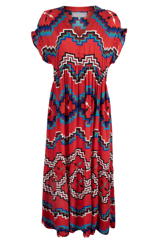 Double D Ranch Fire Weaver Maxi Dress