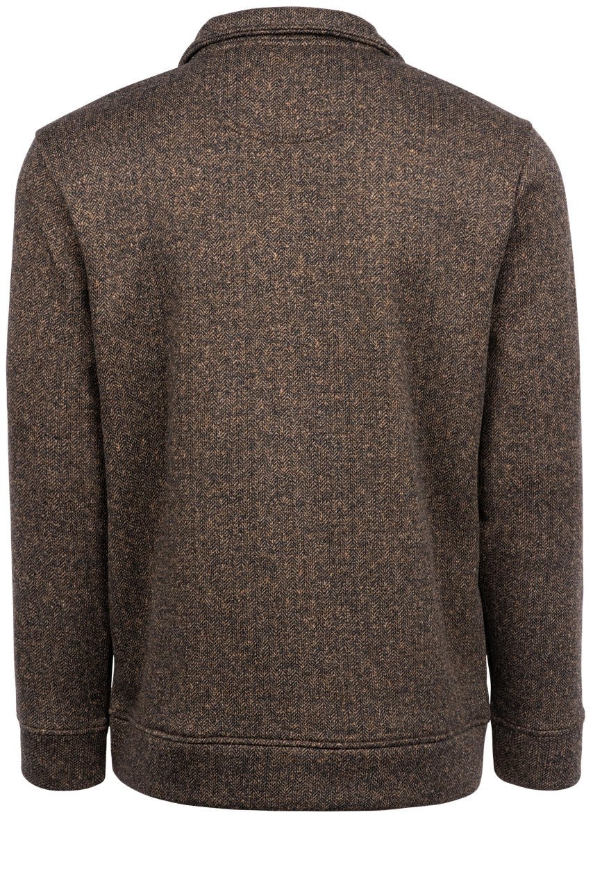 True Grit Herringbone Fleece Sweater
