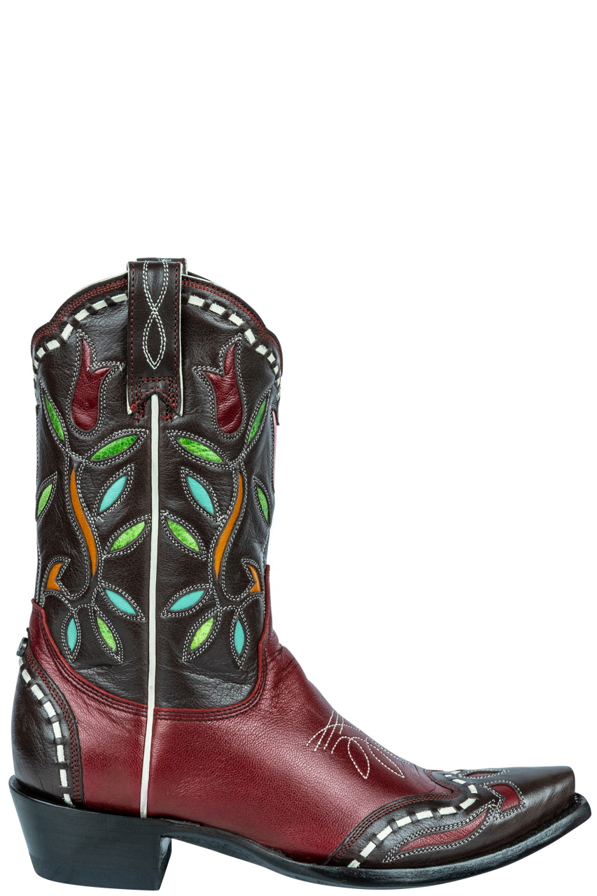 Old Gringo Tulip Time Cowgirl Boots - Red Multi