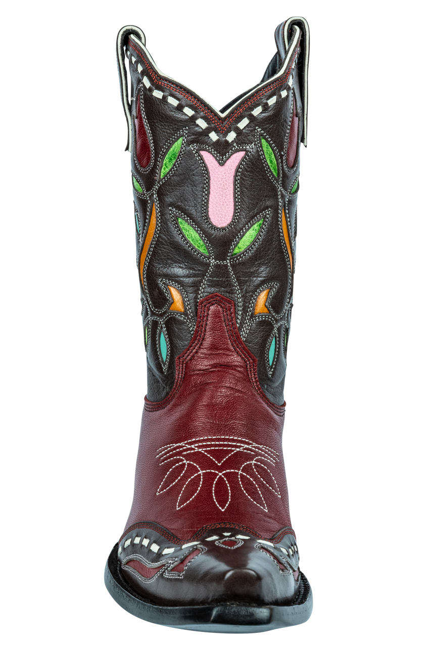 Old Gringo Tulip Time Cowgirl Boots - Red Multi