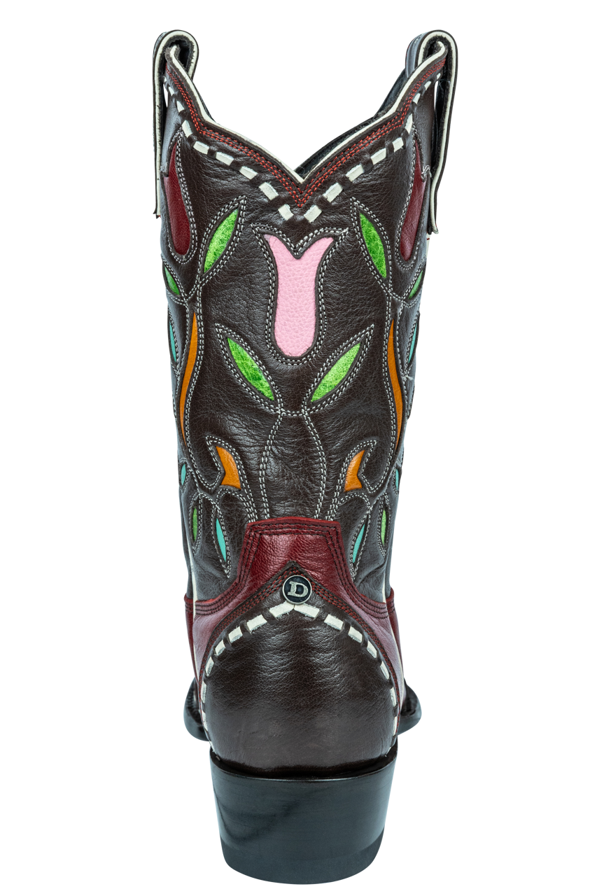 Old Gringo Tulip Time Cowgirl Boots - Red Multi