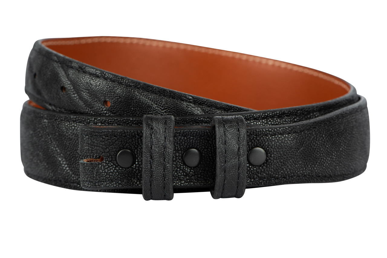 Chacon 1.25" Elephant Tapered Belt Strap - Black