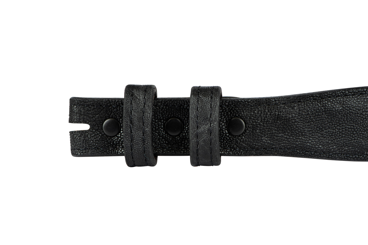 Chacon 1.25" Elephant Tapered Belt Strap - Black