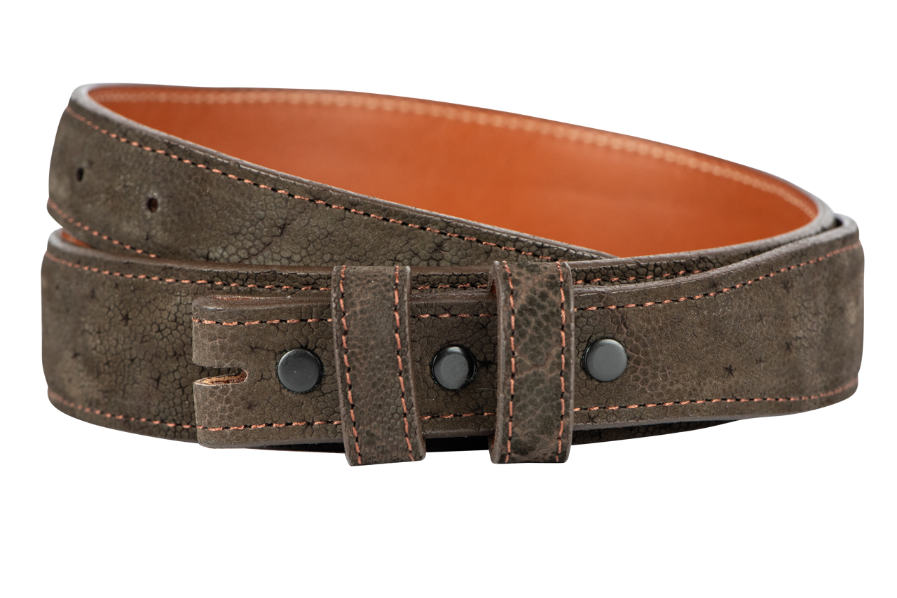 Chacon 1.25" Elephant Tapered Belt Strap - Chocolate