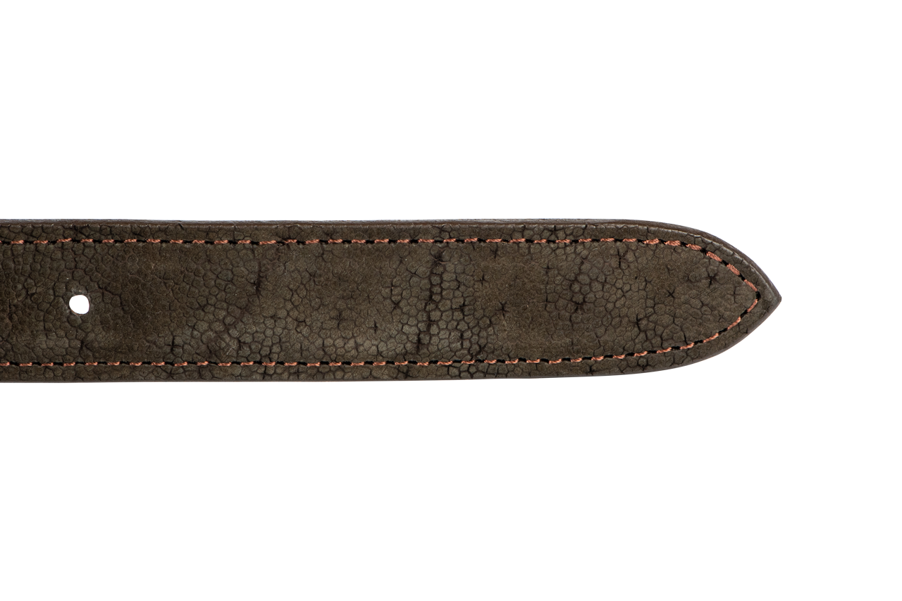 Chacon 1.25" Elephant Tapered Belt Strap - Chocolate