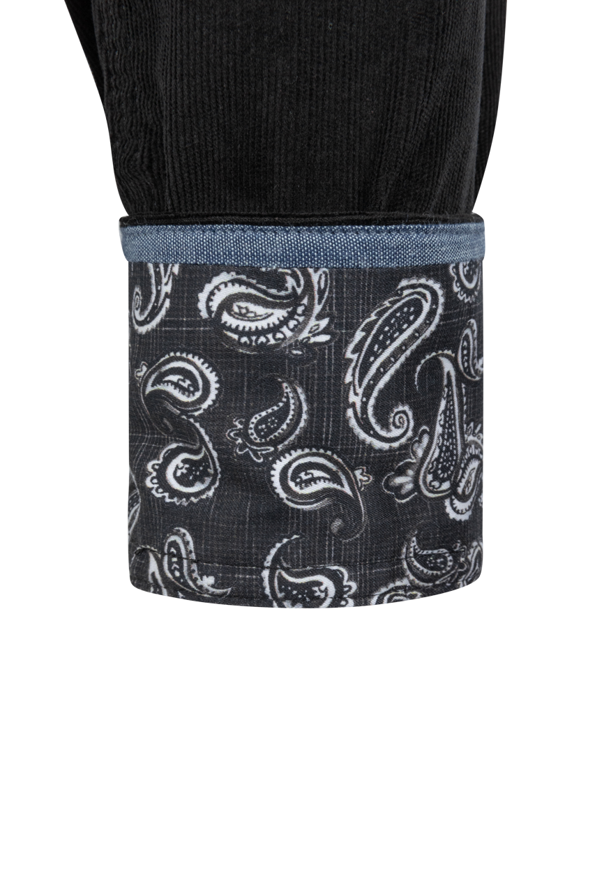 Robert Graham Wyatt Button-Front Shirt - Black
