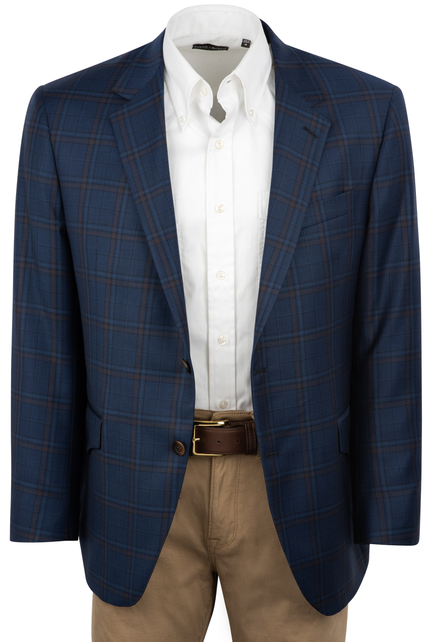Coppley Navy Windowpane Sport Coat