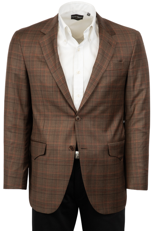 Pinto Ranch Rust Plaid Sport Coat