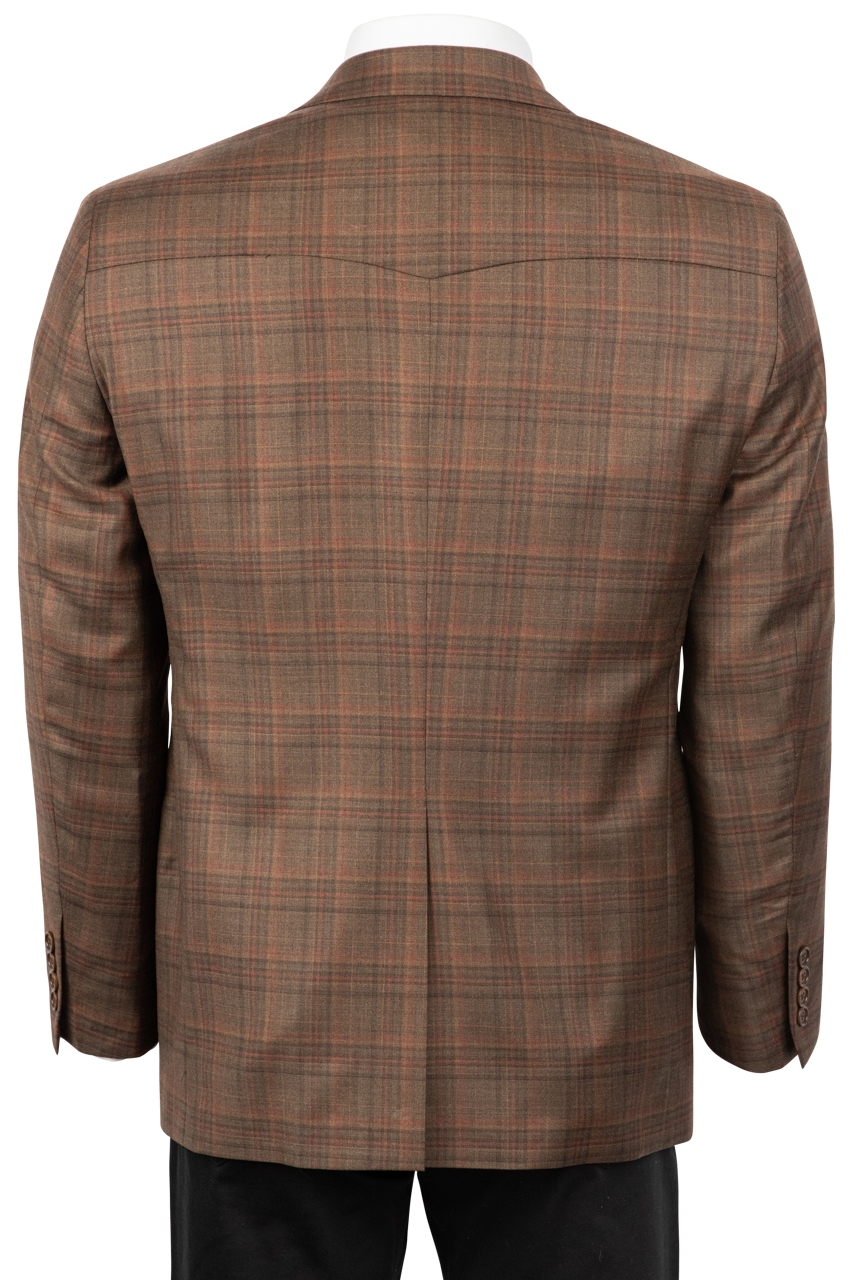 Pinto Ranch Rust Plaid Sport Coat
