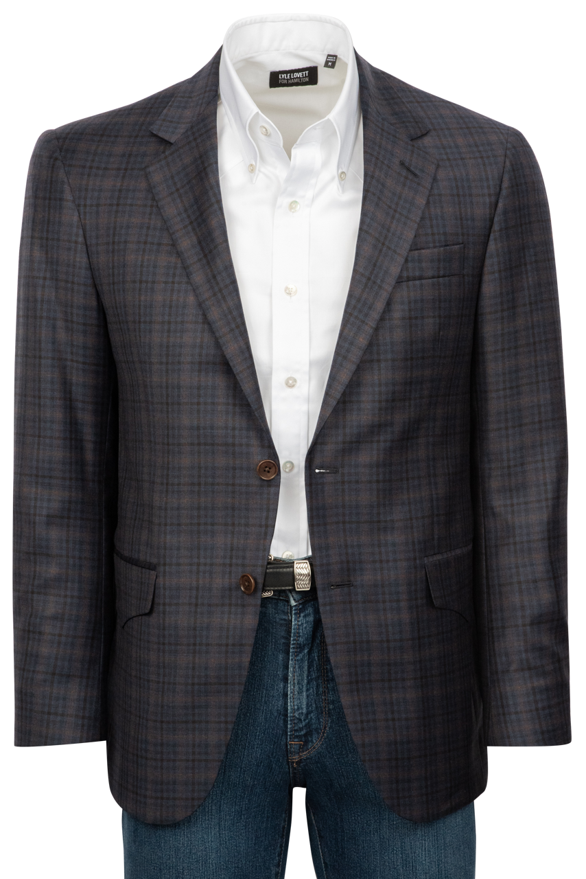 Coppley Navy Windowpane Sport Coat