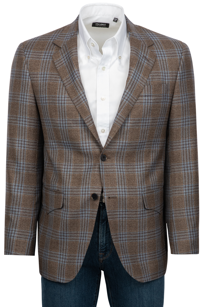 Pinto Ranch Gray Plaid Sport Coat