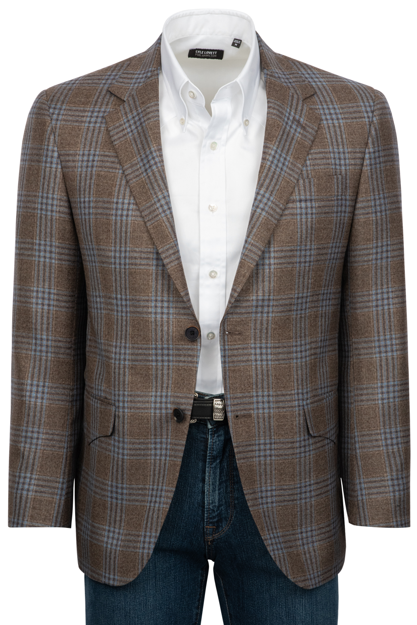 Pinto Ranch Gray Plaid Sport Coat