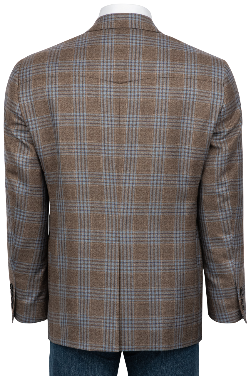 Pinto Ranch Gray Plaid Sport Coat