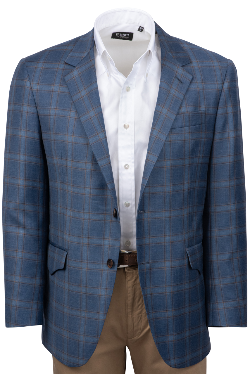 Pinto Ranch Blue Plaid Sport Coat